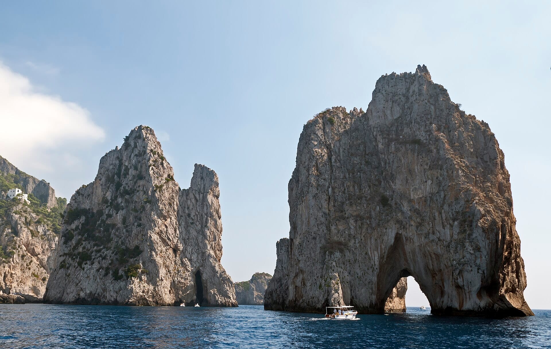 Capri island coastline